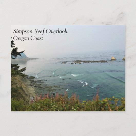 Carte Postale Point de vue de Simpson Reef, côte de l'Oregon (Devant)