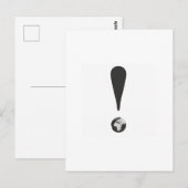 CARTE POSTALE POINT D'EXCLAMATION  (Devant / Derrière)