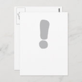 Carte Postale Point d'exclamation ! (Devant / Derrière)