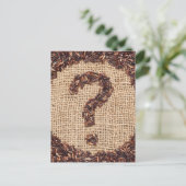 Carte Postale Point d'interrogation (Debout devant)