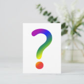 Carte Postale Point d'interrogation Rainbow (Debout devant)