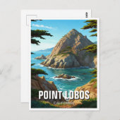 Carte Postale Point Lobos California Travel (Devant / Derrière)