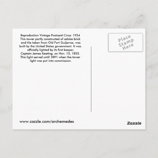 Carte Postale Point Loma (Dos)