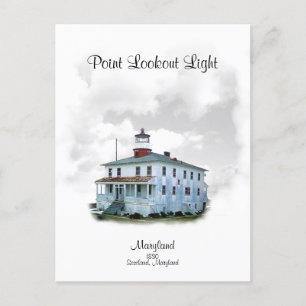 Carte Postale Point Lookout Light - Maryland