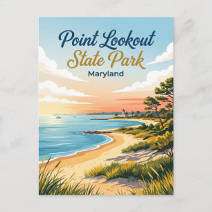 Carte Postale Point Lookout State Park Maryland