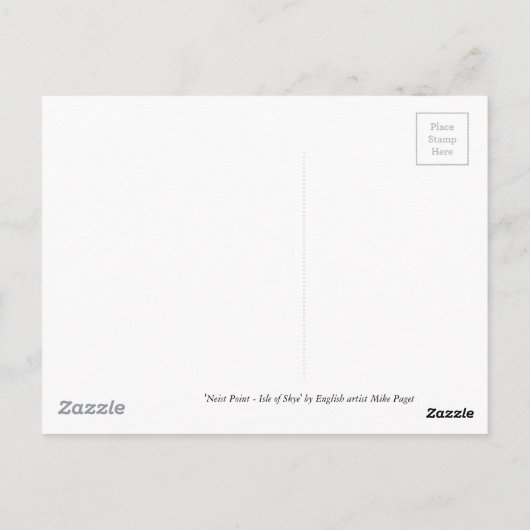 Carte Postale Point Neist - Île de Skye (Dos)