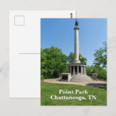 Carte Postale Point Park à Chattanooga, TN (Devant / Derrière)