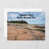 Carte Postale Point scolaire dans le parc national de l'Acadie d (Devant / Derrière)