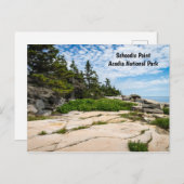 Carte Postale Point scolaire dans le parc national de l'Acadie d (Devant / Derrière)