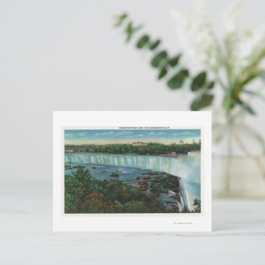 Carte Postale Point Terrapin Vue des chutes canadiennes (Debout devant)