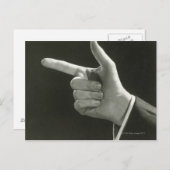 Carte Postale Pointage d'homme (Devant / Derrière)