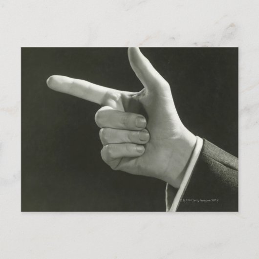 Carte Postale Pointage d'homme (Devant)