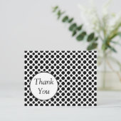 Carte postale Pointe Noir Merci Personnalisé (Debout devant)