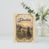 Carte Postale Pointer allemand - Collection de chasse (Debout devant)