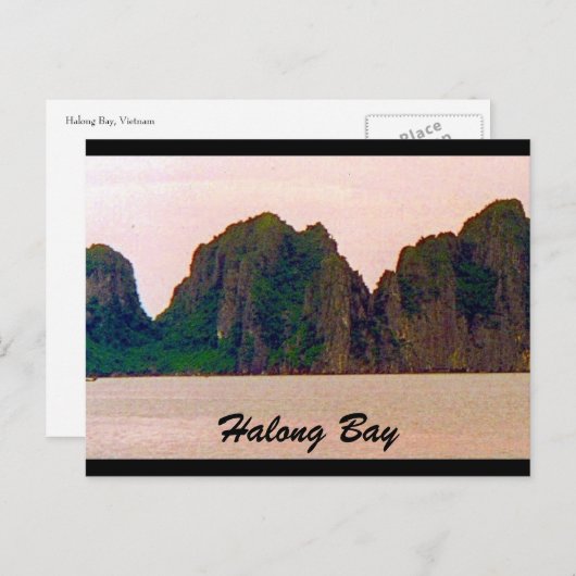 Carte Postale pointes de halong (Devant / Derrière)