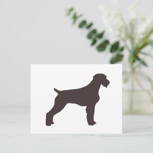 Carte Postale pointeur allemand à poil dur silo de foie (Debout devant)