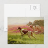 Carte Postale Pointeurs dans un paysage, 19ème siècle (Devant / Derrière)