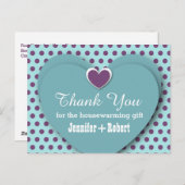 Carte Postale POINTS B03 AQUA Merci RÉCHAUFFANT (Devant / Derrière)