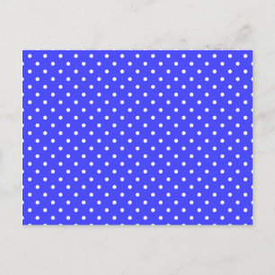 Carte Postale Points bleus et blancs