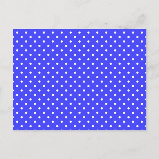 Carte Postale Points bleus et blancs (Devant)