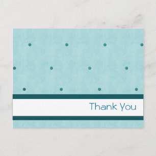 Carte Postale Points bleus "Merci"