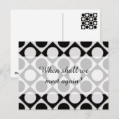 Carte Postale Points & Carrés / noir blanc + vos idées (Devant / Derrière)