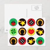 CARTE POSTALE POINTS DE CHANCE (Devant / Derrière)