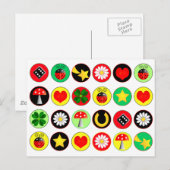 CARTE POSTALE POINTS DE CHANCE (Devant / Derrière)