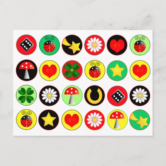 CARTE POSTALE POINTS DE CHANCE (Devant)