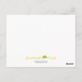 Carte Postale Points de printemps (Dos)