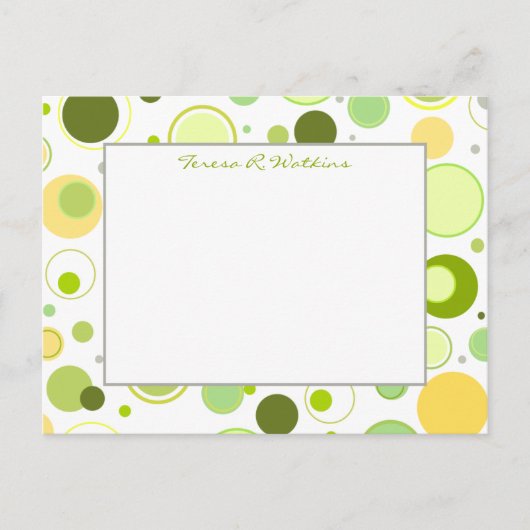 Carte Postale Points de printemps (Devant)