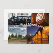 Carte Postale Points de repère favoris (Devant / Derrière)