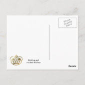 Carte Postale points de tricot et crochet (Dos)