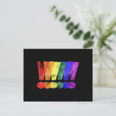 Carte Postale Points d'exclamation LGBTQ Pride (Debout devant)