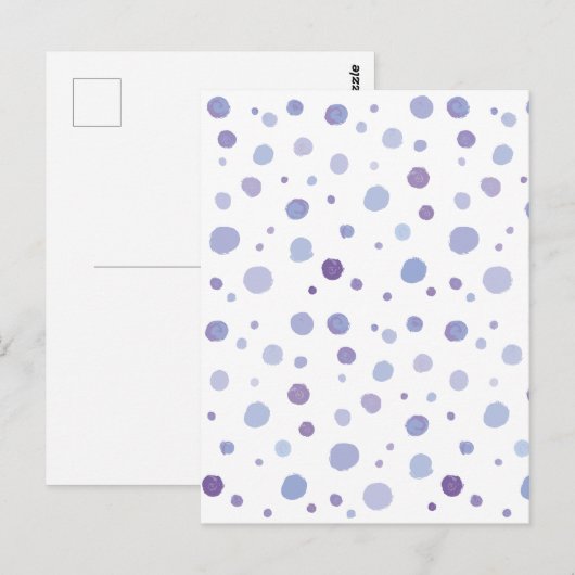 Carte Postale points faits main (Devant / Derrière)