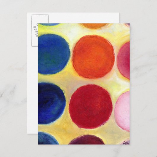 Carte Postale Points heureux 5 2014 (Devant / Derrière)