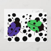 Carte Postale Points Ladybug (Devant / Derrière)