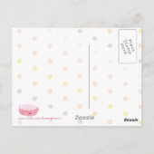 Carte postale Points Macarons (Dos)