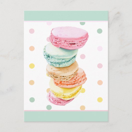 Carte postale Points Macarons (Devant)