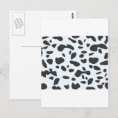 Carte Postale Points mignons Points Motif de peau de chien dalma (Devant / Derrière)