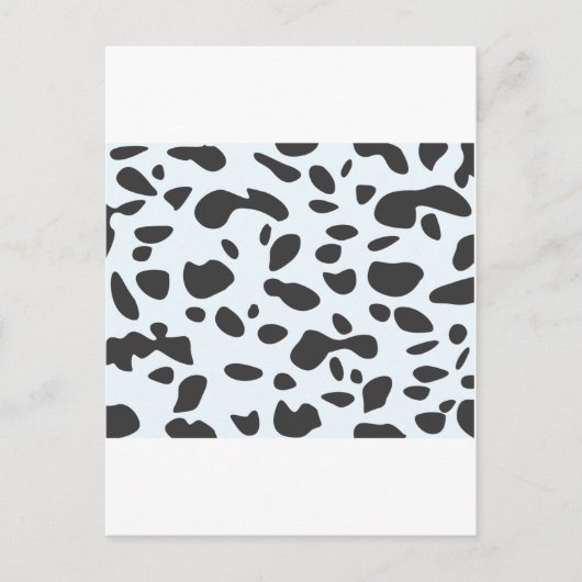 Carte Postale Points mignons Points Motif de peau de chien dalma (Devant)