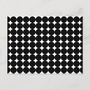Carte Postale Points noirs en blanc