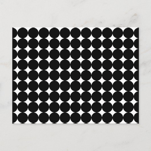 Carte Postale Points noirs en blanc (Devant)