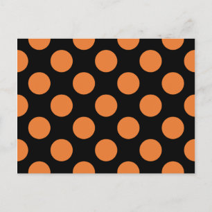 Carte Postale Points noirs et orange