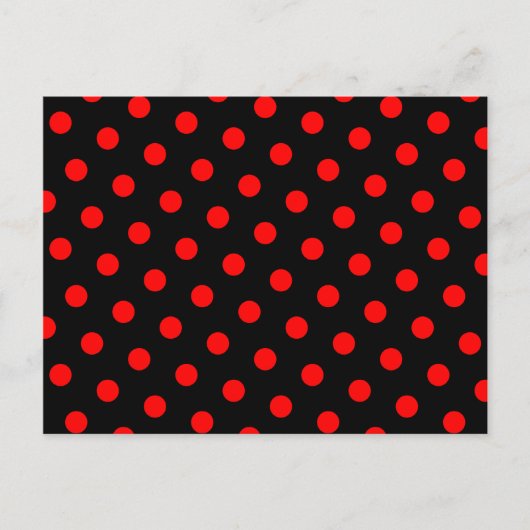 Carte Postale Points noirs et rouges (Devant)