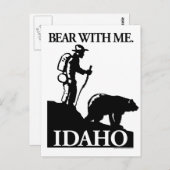 Carte Postale Points North Studio 'Ours With Me' Idaho (Devant / Derrière)
