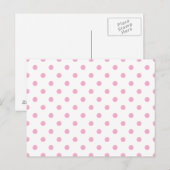 Carte Postale Points rose clair (Devant / Derrière)