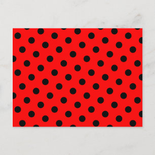 Carte Postale Points rouges et noirs