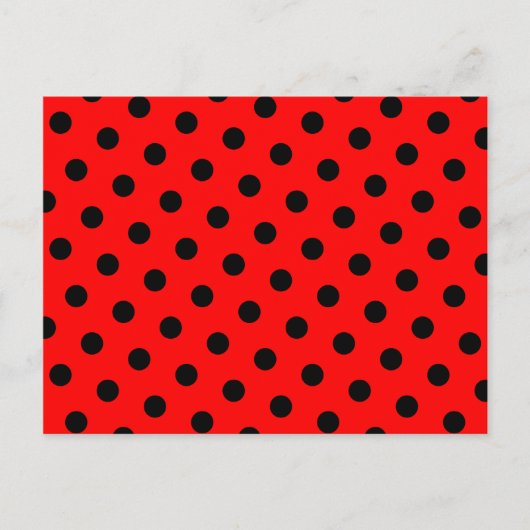 Carte Postale Points rouges et noirs (Devant)