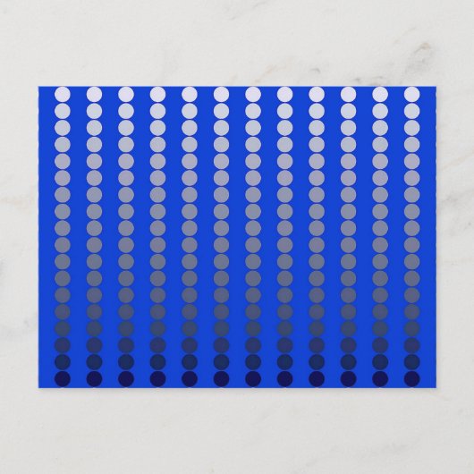 Carte Postale Points satinés - bleu cobalt et étain (Devant)